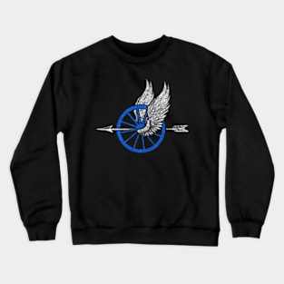 Police Motor Unit Wings Wheel And Arrow For Motor Officer Crewneck Sweatshirt